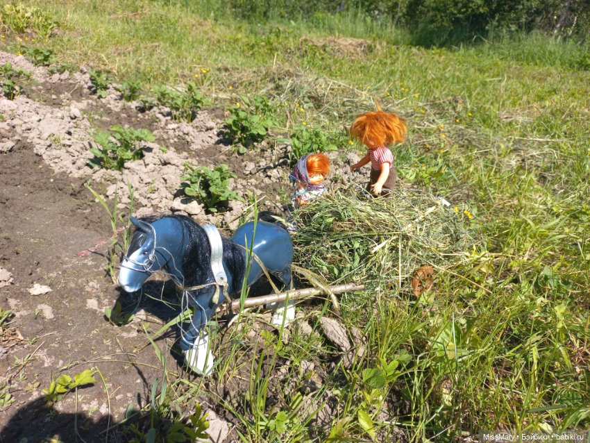 Деревенские мотивы. Ехал Сеня, вёз с покоса сено