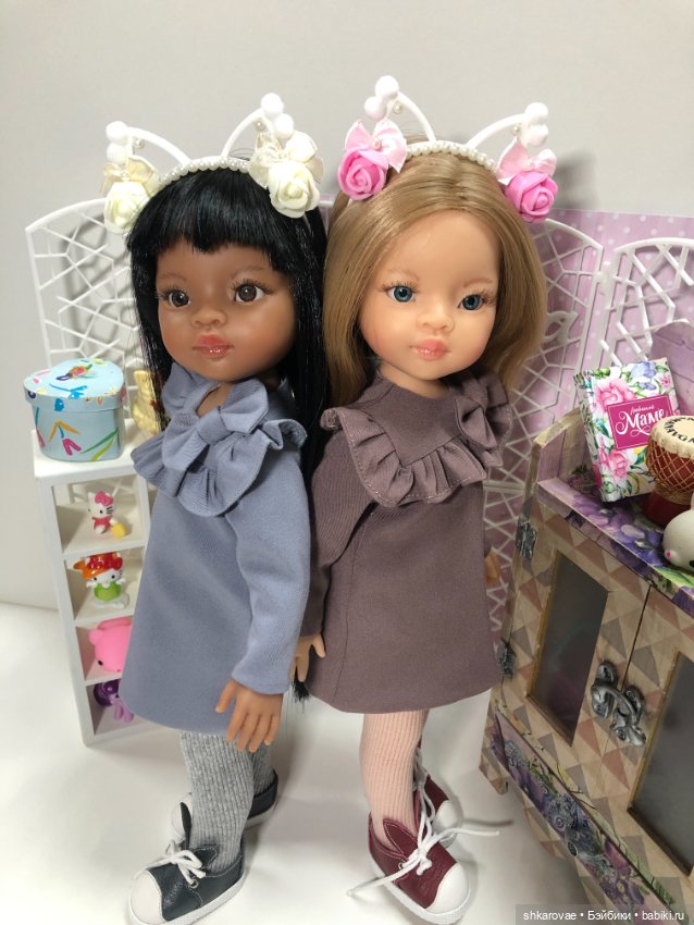 Маленькие модницы — ООАК Paola Reina (Паола Рейна) и испанских кукол: перерисовка (фото 2)