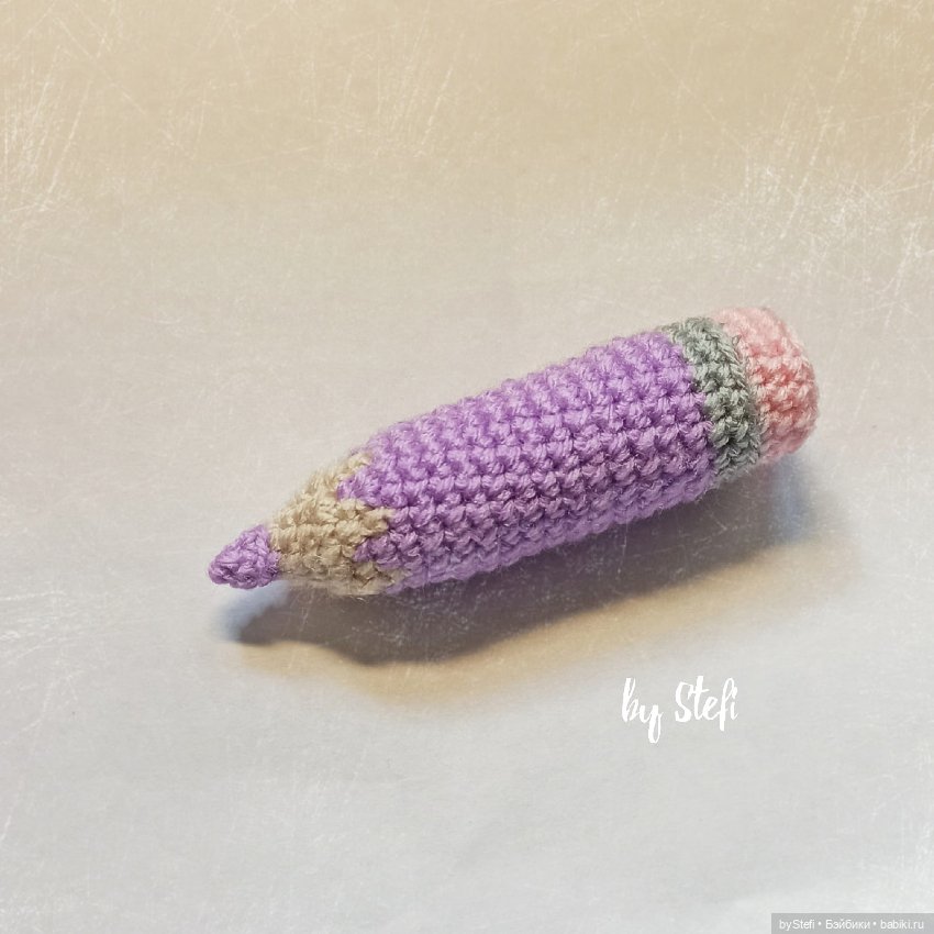 Карандаш-брелок — Вязаные игрушки и амигуруми: крючком (фото 8)