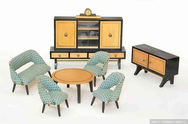 Кукольные домики 1950-60-х г. Гостиная