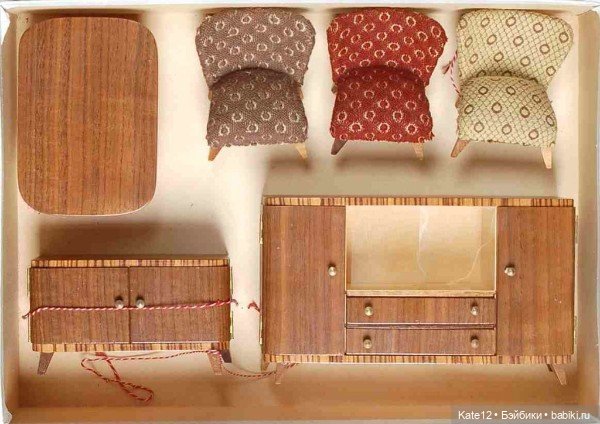 Кукольные домики 1950-60-х г. Гостиная