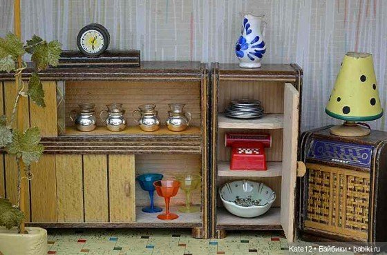 Кукольные домики 1950-60-х г. Гостиная