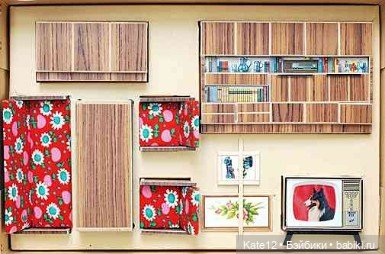 Кукольные домики 1950-60-х г. Гостиная