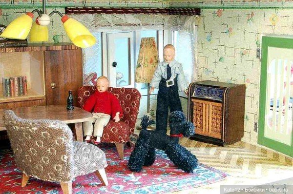 Кукольные домики 1950-60-х г. Гостиная
