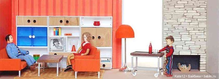 Кукольные домики 1950-60-х г. Гостиная