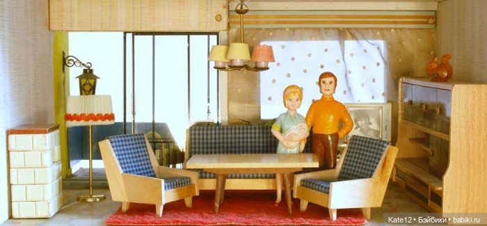 Кукольные домики 1950-60-х г. Гостиная (фото 10)
