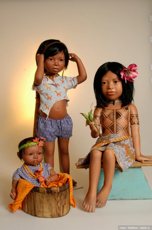 Коллекционные этнические куклы Bets & Amy Van Boxel, коллекция 2014 года