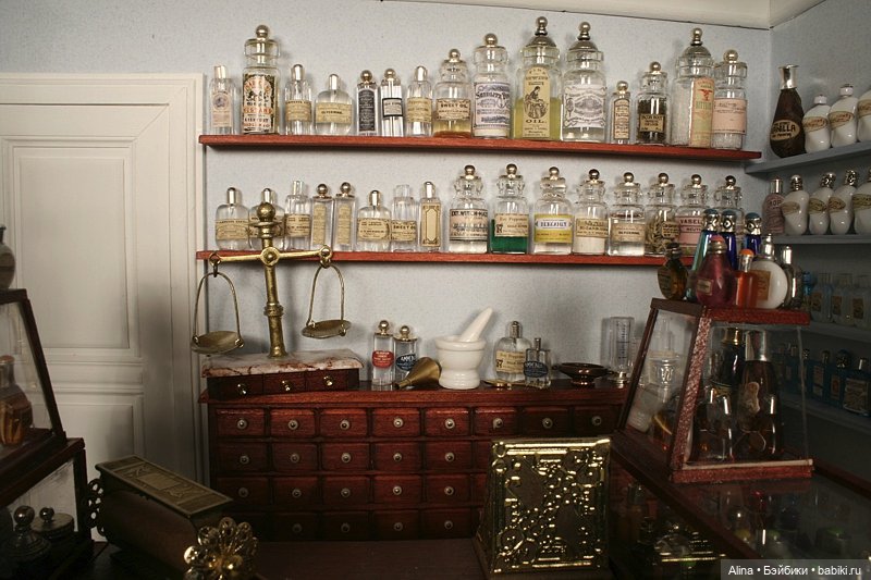 Румбокс - аптечная лавка — Румбоксы и кукольные интерьеры: фото (фото 5)