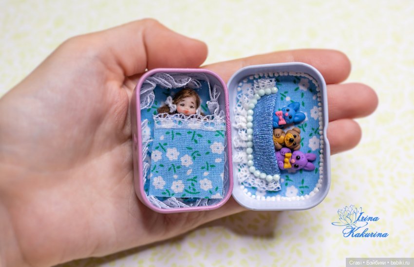 Микро малышка в коробочке-кроватке (фото 4)