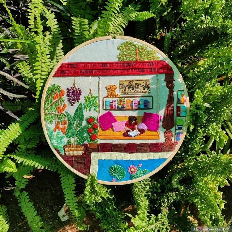 Вышивка от Anuradha Bhaumick