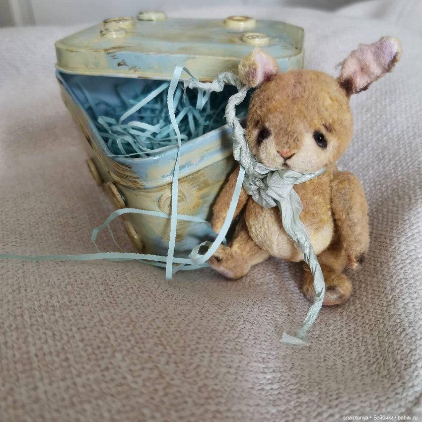 Зайчик в стиле тедди — Авторские мишки Тедди и друзья: фото (фото 2)