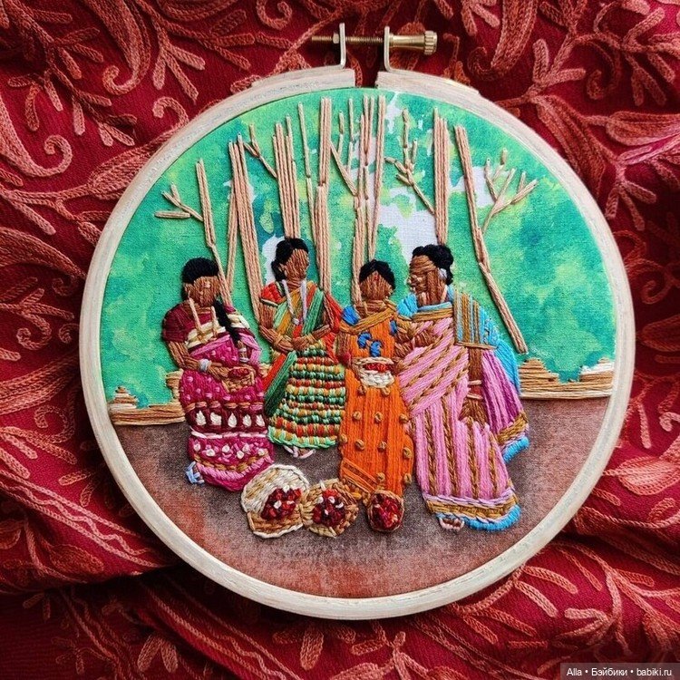 Вышивка от Anuradha Bhaumick