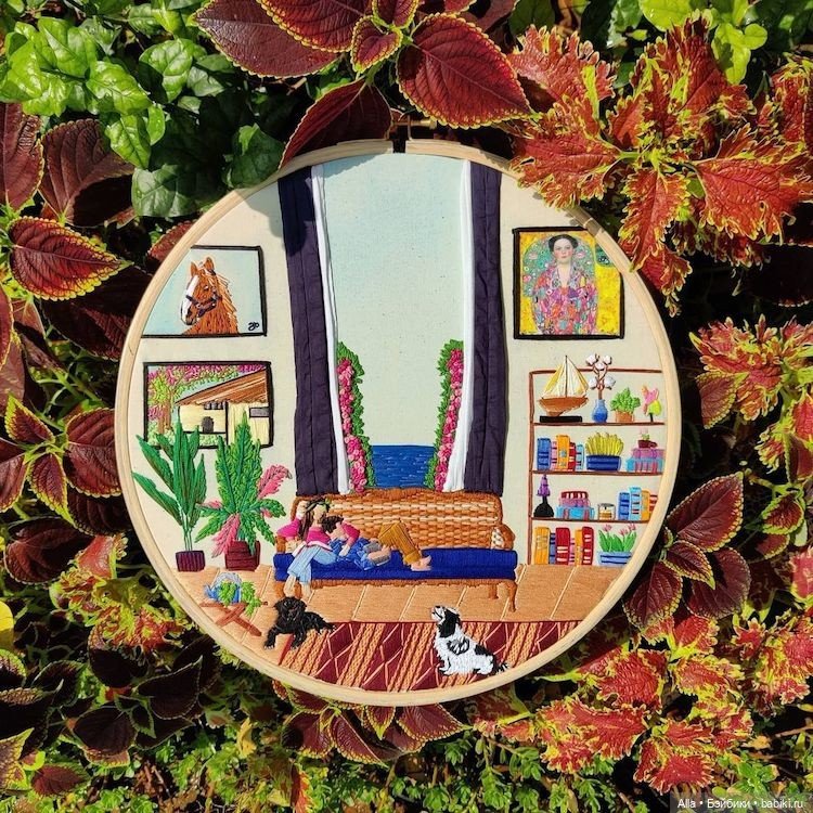 Вышивка от Anuradha Bhaumick