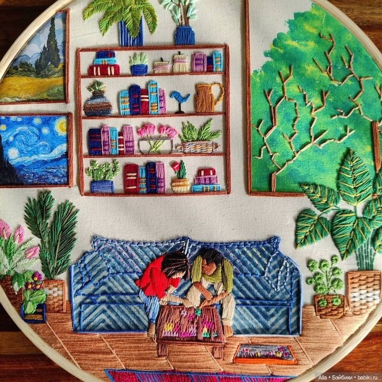 Вышивка от Anuradha Bhaumick (фото 7)