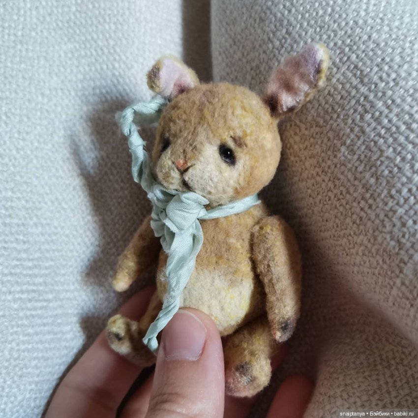 Зайчик в стиле тедди — Авторские мишки Тедди и друзья: фото