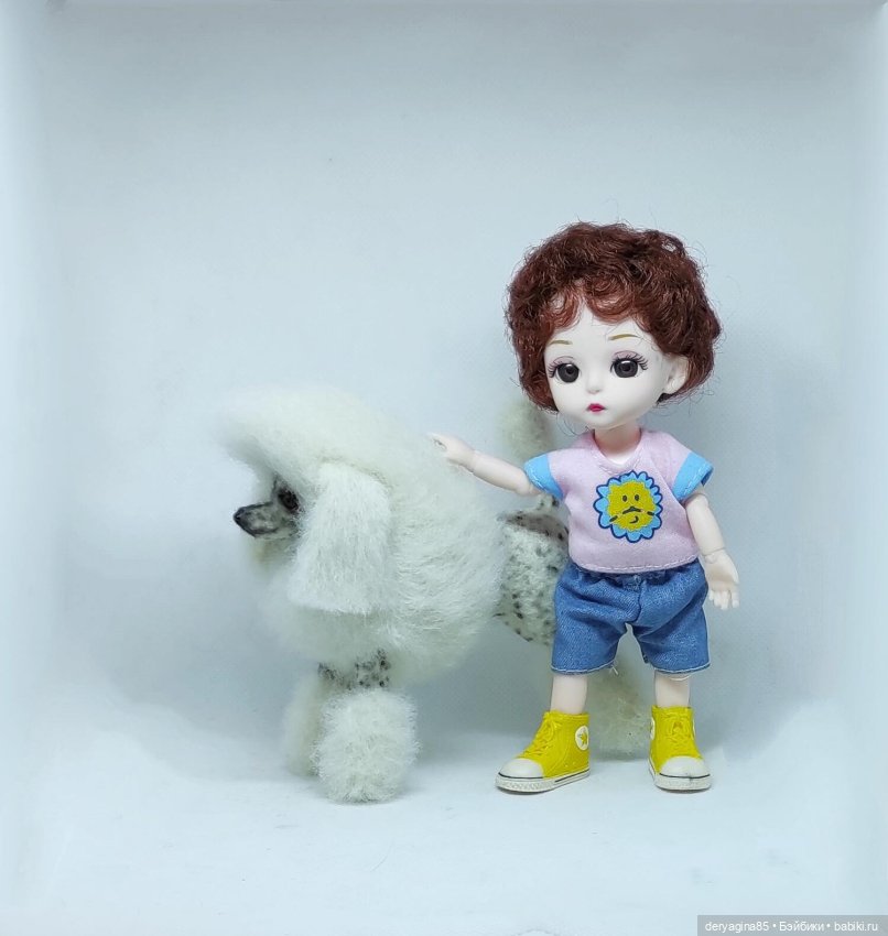 Королевский пудель — Валяные игрушки из шерсти: сухое валяние (фото 2)