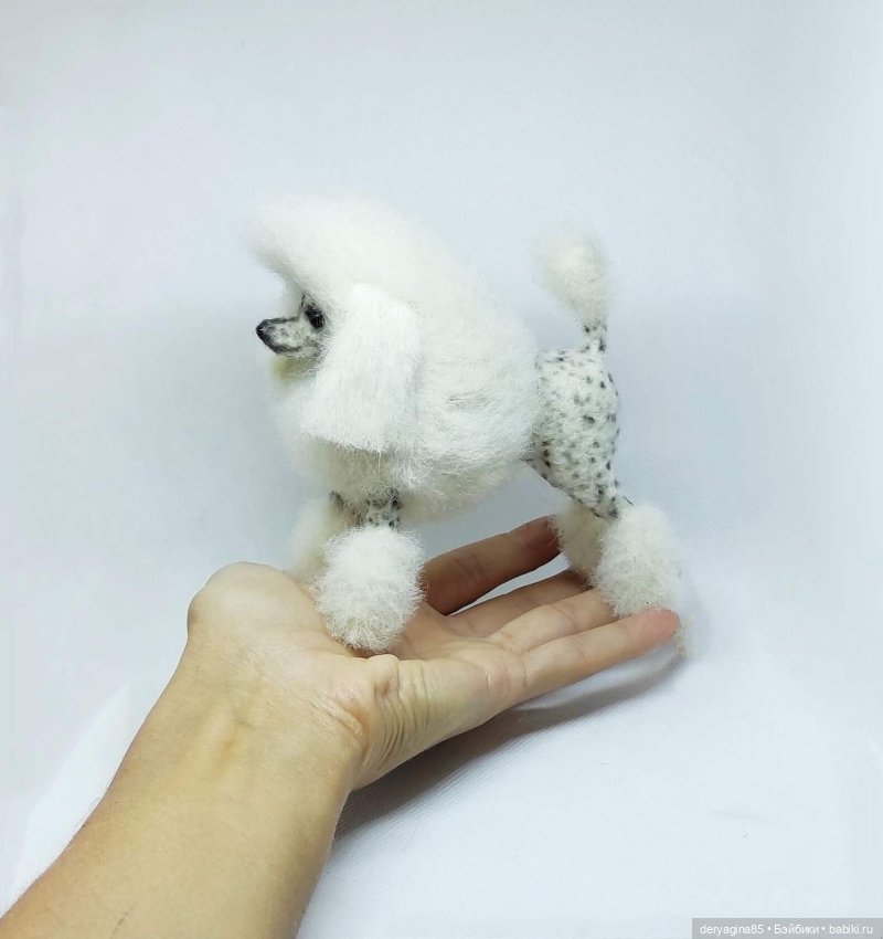 Королевский пудель — Валяные игрушки из шерсти: сухое валяние (фото 5)