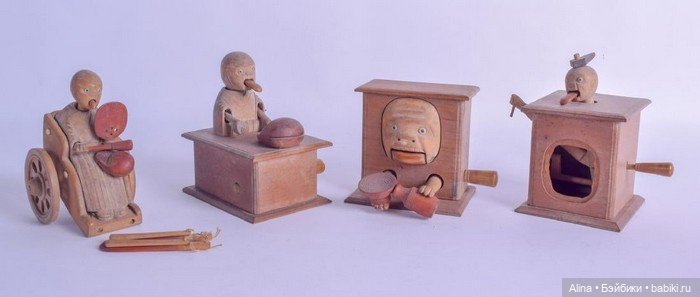 Kobe dolls - механические деревянные игрушки
