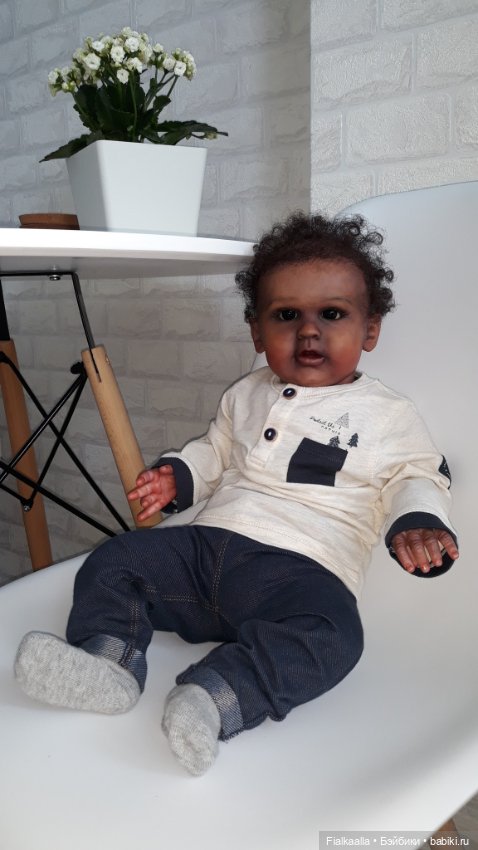 Мои любимые реборнята. Египетский мальчик Амир (фото 8)