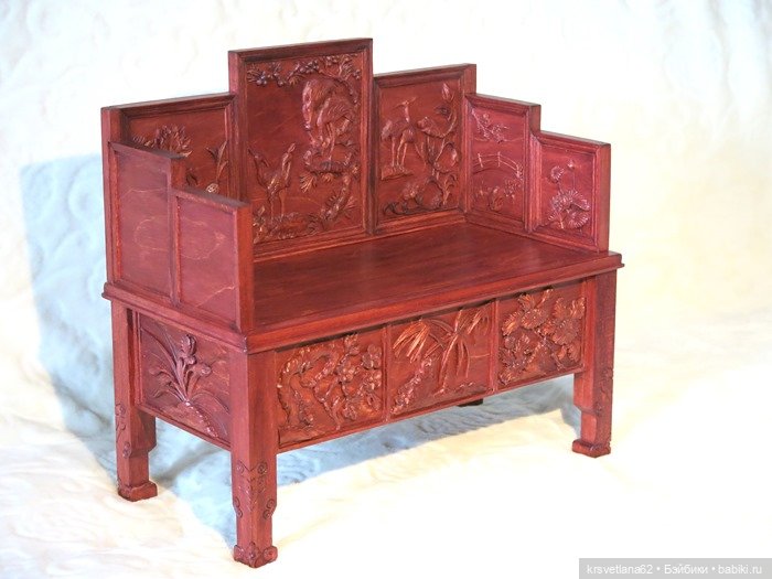 Китайская кровать — Мебель для кукол и домиков: фото (фото 3)