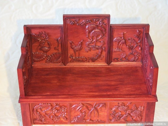 Китайская кровать — Мебель для кукол и домиков: фото (фото 9)