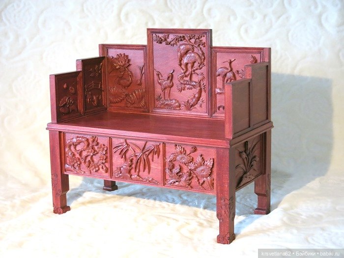 Китайская кровать — Мебель для кукол и домиков: фото (фото 2)