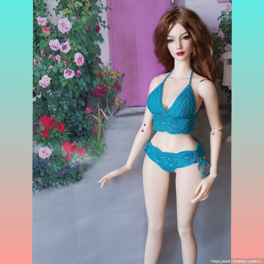 Купальник крючком — Куклы Iplehouse (Иплхаус): BJD (БЖД) (фото 3)