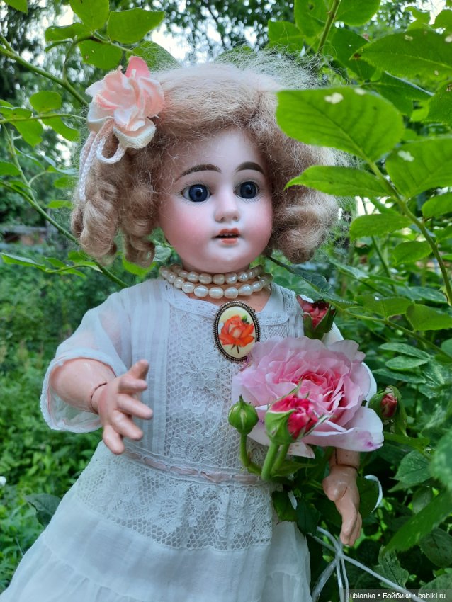Цвет настроения... белый — Антикварные куклы Armand Marseille (AM): молд 390 (фото 7)