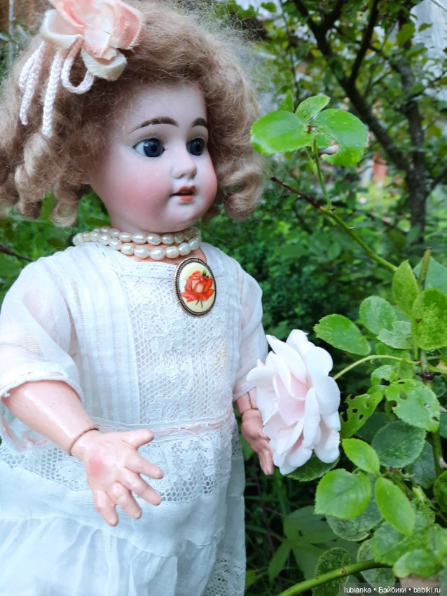 Цвет настроения... белый — Антикварные куклы Armand Marseille (AM): молд 390 (фото 3)