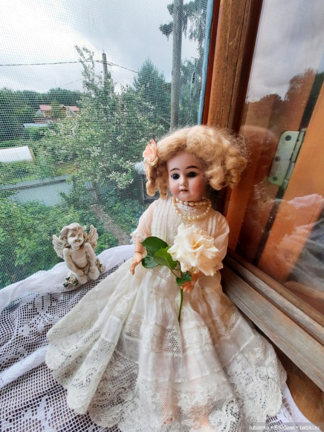 Цвет настроения... белый — Антикварные куклы Armand Marseille (AM): молд 390 (фото 9)