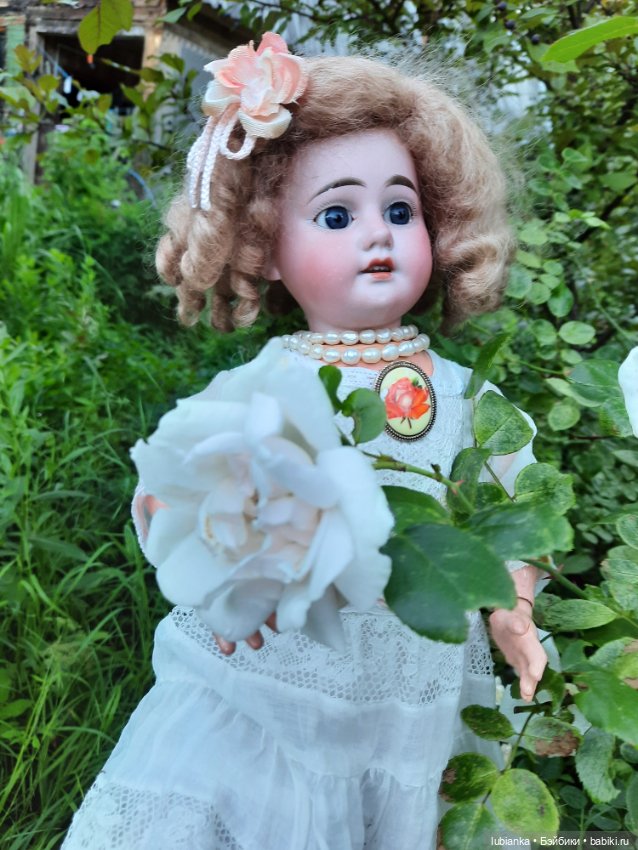Цвет настроения... белый — Антикварные куклы Armand Marseille (AM): молд 390 (фото 4)