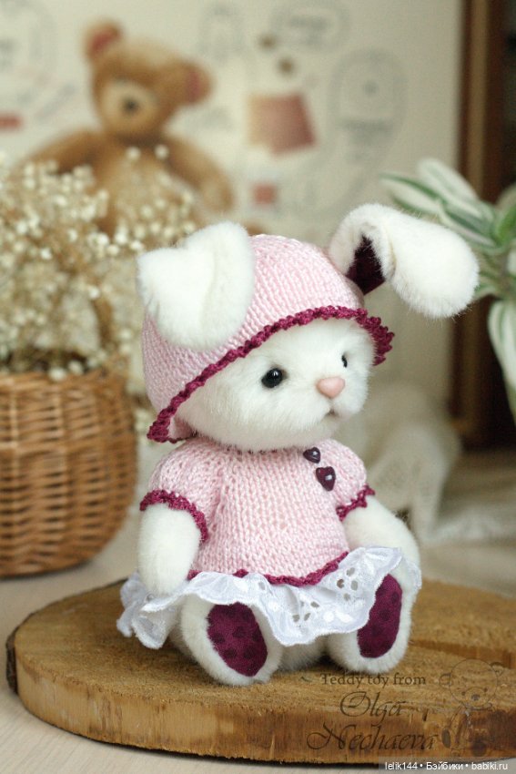 Моя плюшевая зайка Зоя — Авторские мишки Тедди и друзья: фото (фото 3)