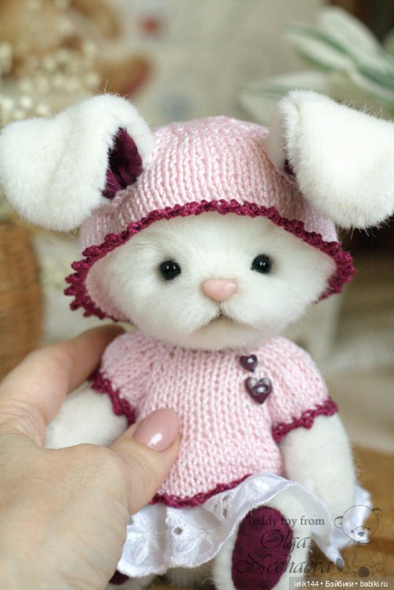 Моя плюшевая зайка Зоя — Авторские мишки Тедди и друзья: фото (фото 2)