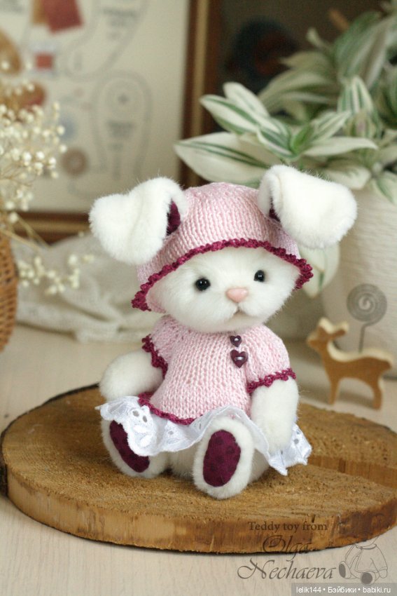 Моя плюшевая зайка Зоя — Авторские мишки Тедди и друзья: фото (фото 5)