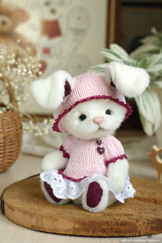 Моя плюшевая зайка Зоя — Авторские мишки Тедди и друзья: фото