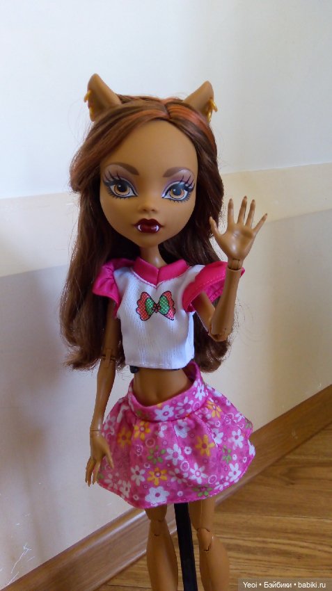 Клодин Вульф кукла 42 см, Монстер Хай. Серия Страшно огромные (фото 6)