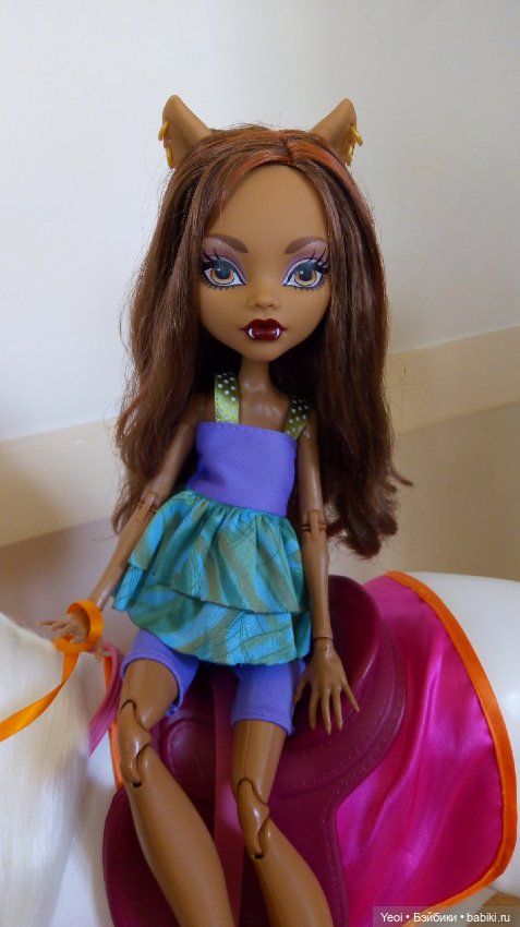 Клодин Вульф кукла 42 см, Монстер Хай. Серия Страшно огромные (фото 10)