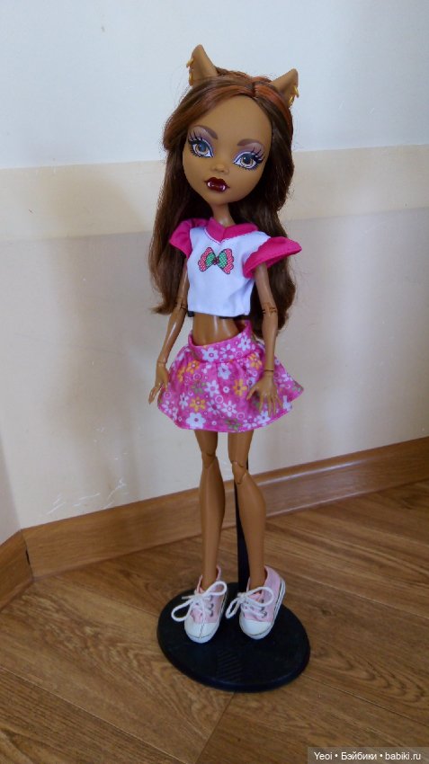 Клодин Вульф кукла 42 см, Монстер Хай. Серия Страшно огромные (фото 7)
