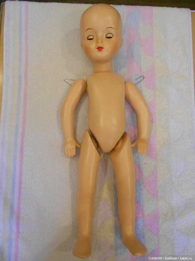 Реставрация опилочной куклы СССР. Загорская Настенька