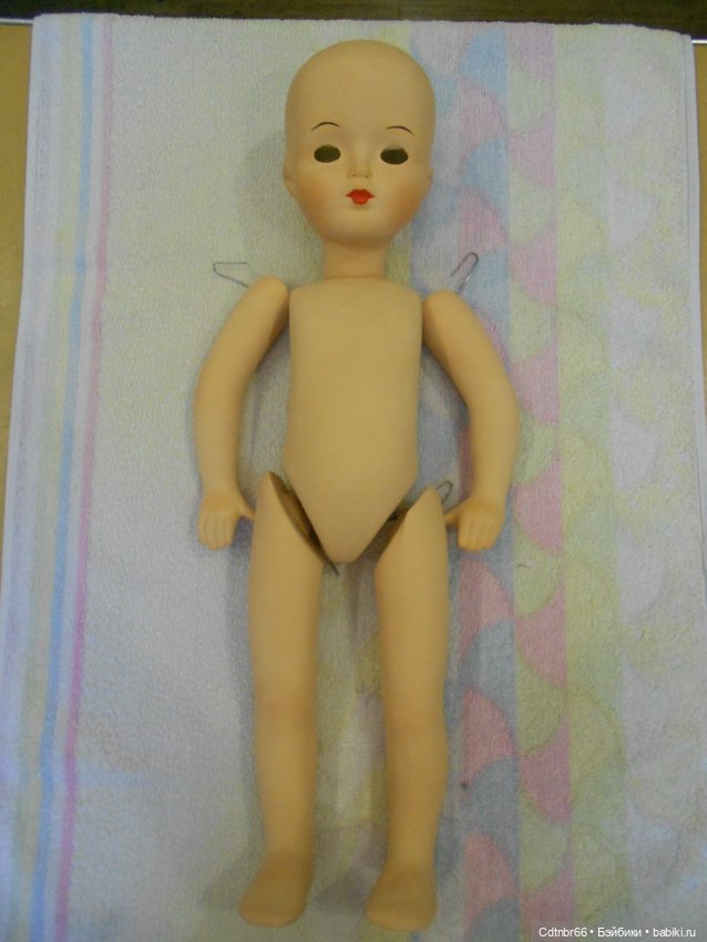 Реставрация опилочной куклы СССР. Загорская Настенька
