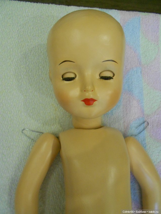 Реставрация опилочной куклы СССР. Загорская Настенька