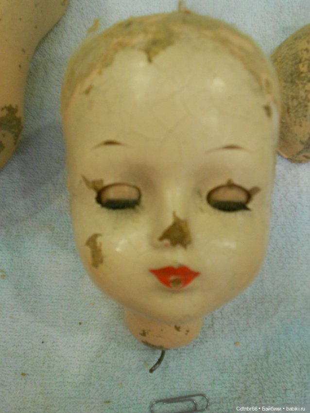 Реставрация опилочной куклы СССР. Загорская Настенька (фото 3)