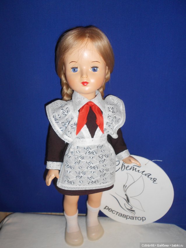 Реставрация опилочной куклы СССР. Загорская Настенька