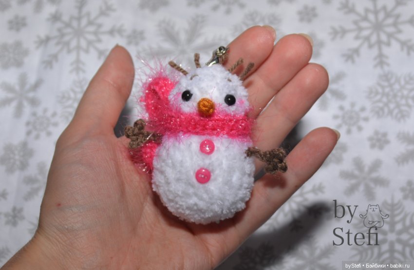 Снеговулька — Вязаные игрушки и амигуруми: крючком (фото 7)