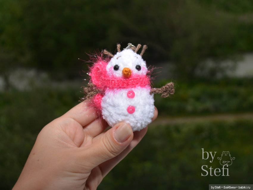 Снеговулька — Вязаные игрушки и амигуруми: крючком (фото 4)