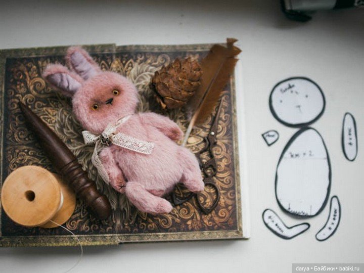 Зайчик-блинчик с выйкройкой, автор Кристина (фото 3)