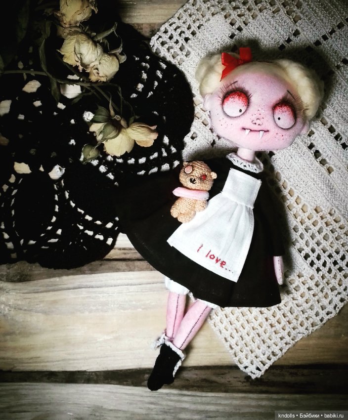 Текстильная кукла монстрик (фото 5)