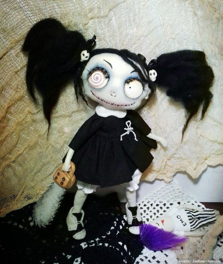 Текстильная кукла монстрик (фото 6)