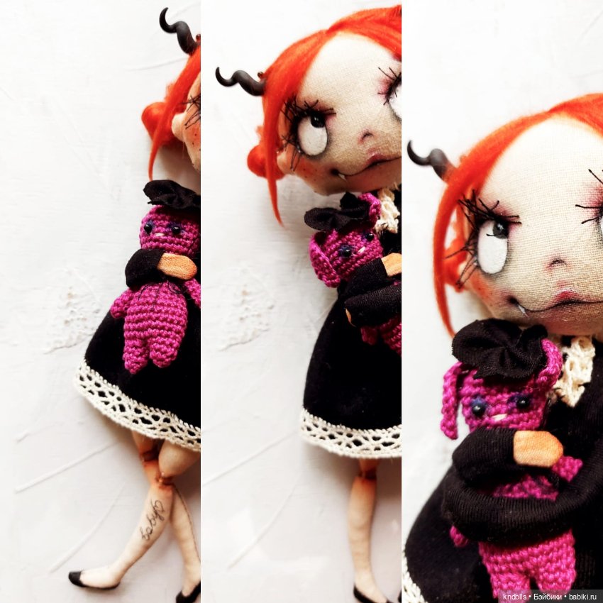 Текстильная кукла монстрик (фото 4)