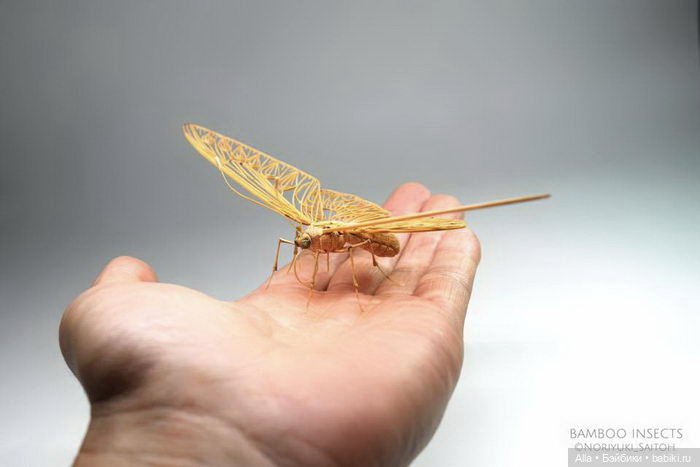 Скульптуры насекомых Noriyuki Saitoh, Япония (фото 4)